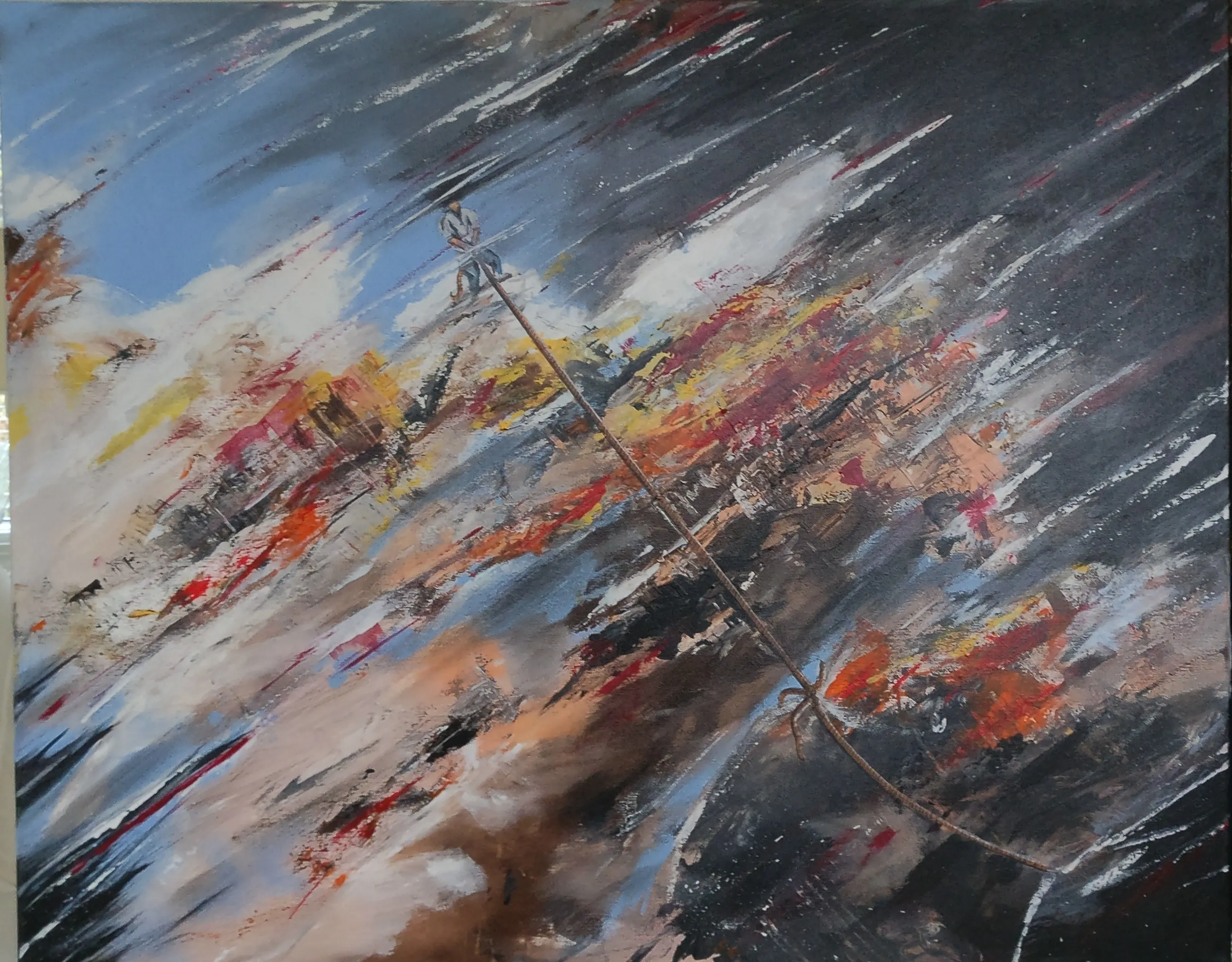 Maleri nr 131 80 cm X 100 cm